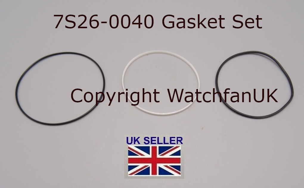 Seiko 7S26-0040 SKX031 3 Gaskets ( Caseback Bezel Crystal ) SET