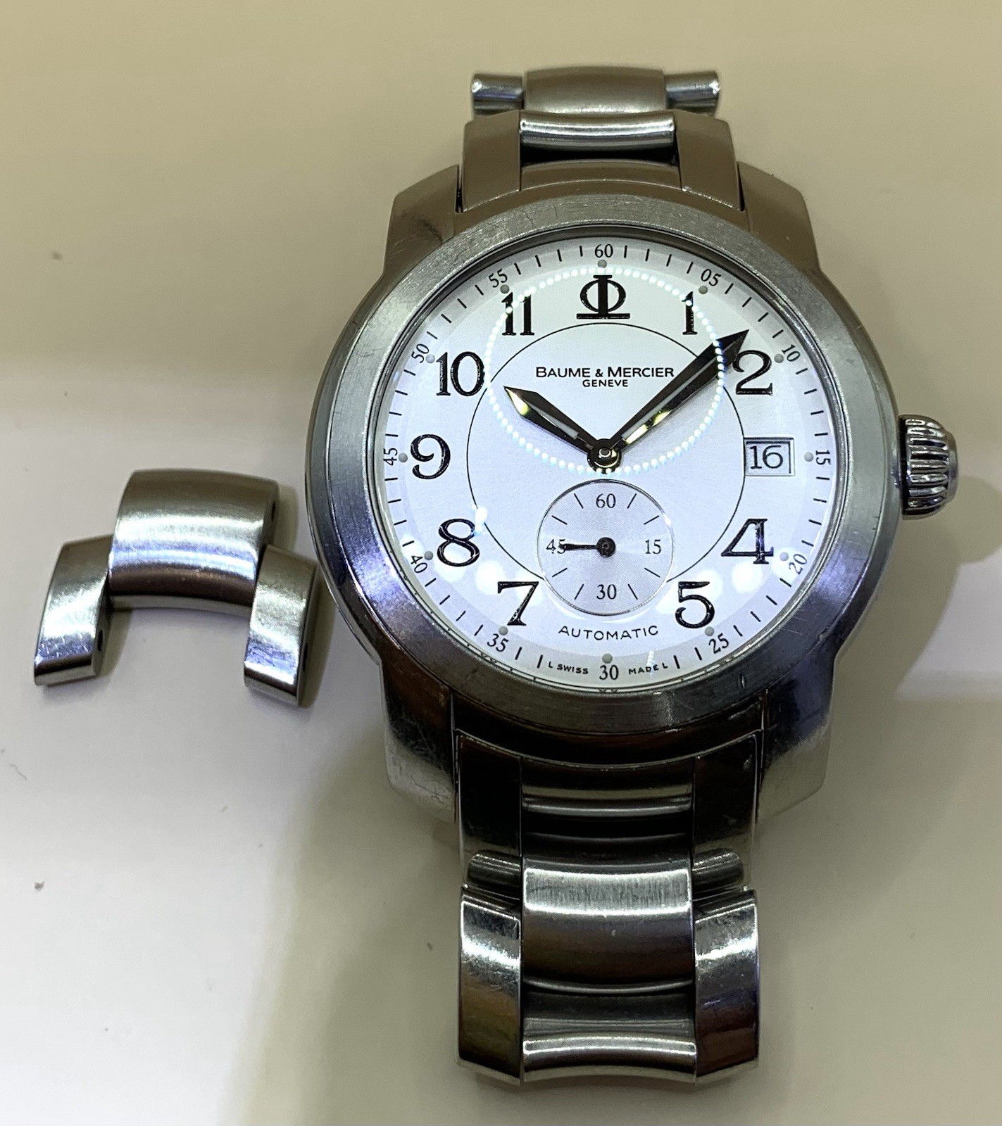 Baume & Mercier Capeland 39mm Stainless Steel Silver Dial Men’s Watch MV045221