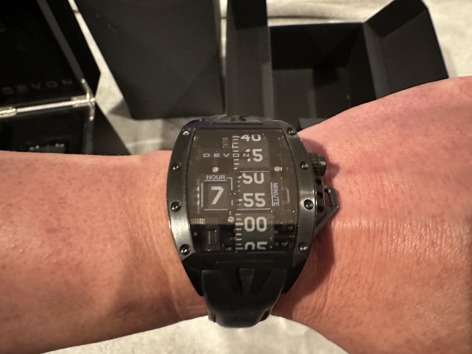 Devon Tread 2 Nightmare Chronograph PVD DLC Limited Complete Set with Box