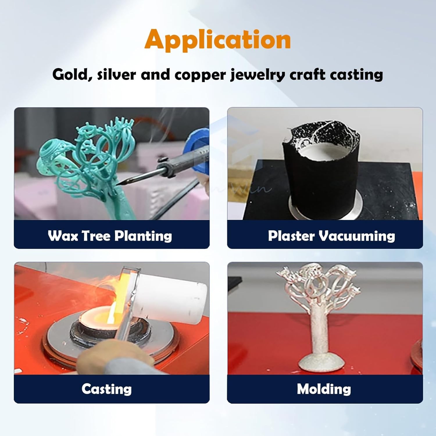 Jewelry Lost Wax Cast 2L Combination Vacuum Investing Casting Investment Machine