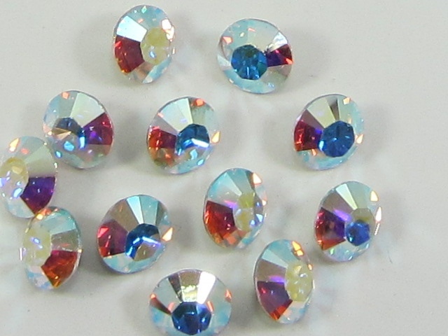 1gr 32pp CRYSTAL AB FOILED POINTED BACK European Rhinestones