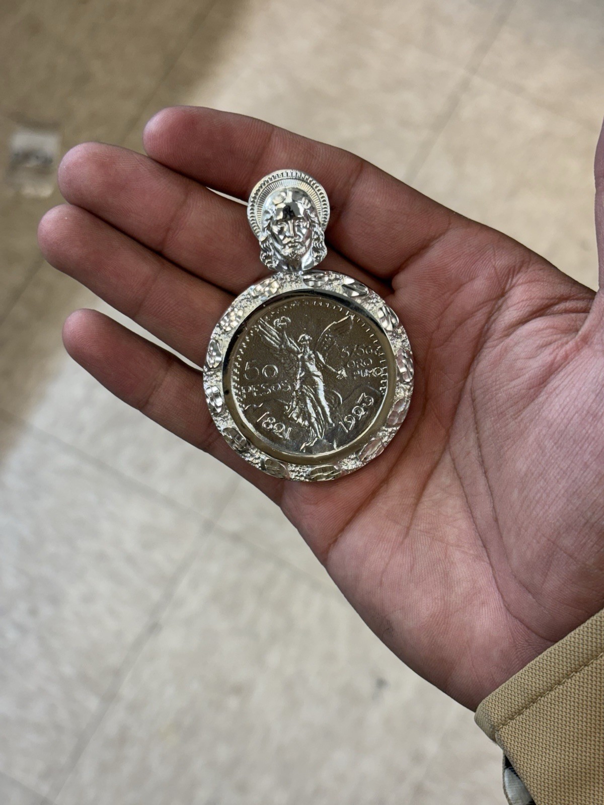 925 Sterling Silver San Judas Centenario Pendant – Gift For Him Her