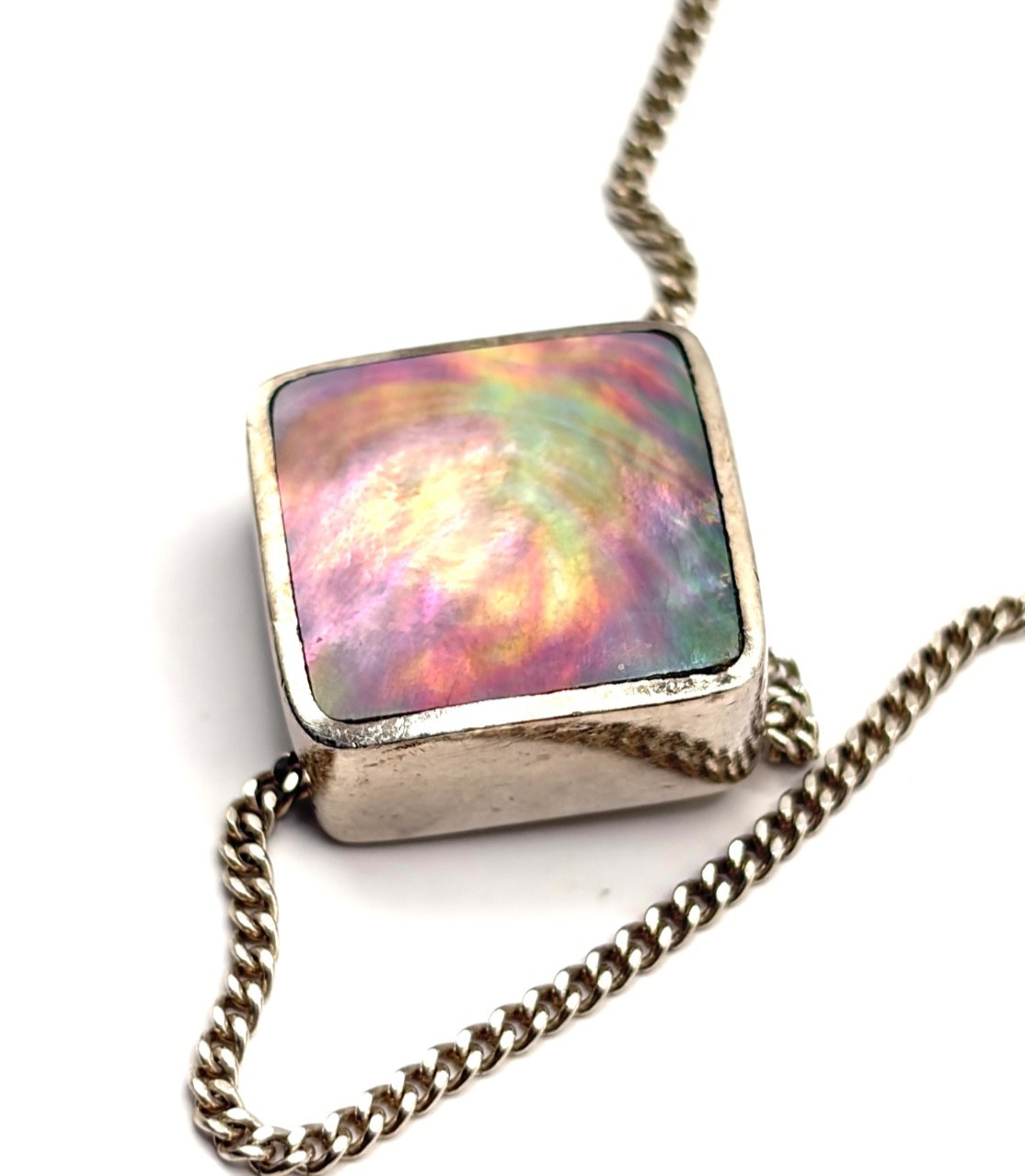 Rare Vintage 2002 DSW David Scott Walker Sterling Silver Shell Pendant