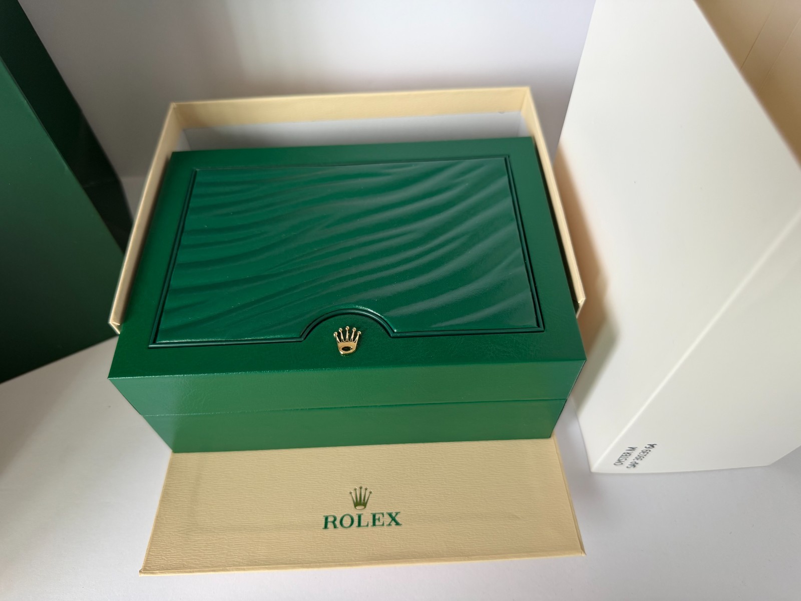 Rolex Box Empty Storage Display Case Leather