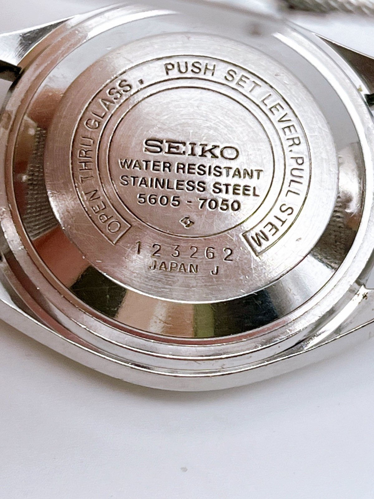 Vintage 1971 Seiko Lord Matic LM 5605-7050 25J Automatic Silver Dial