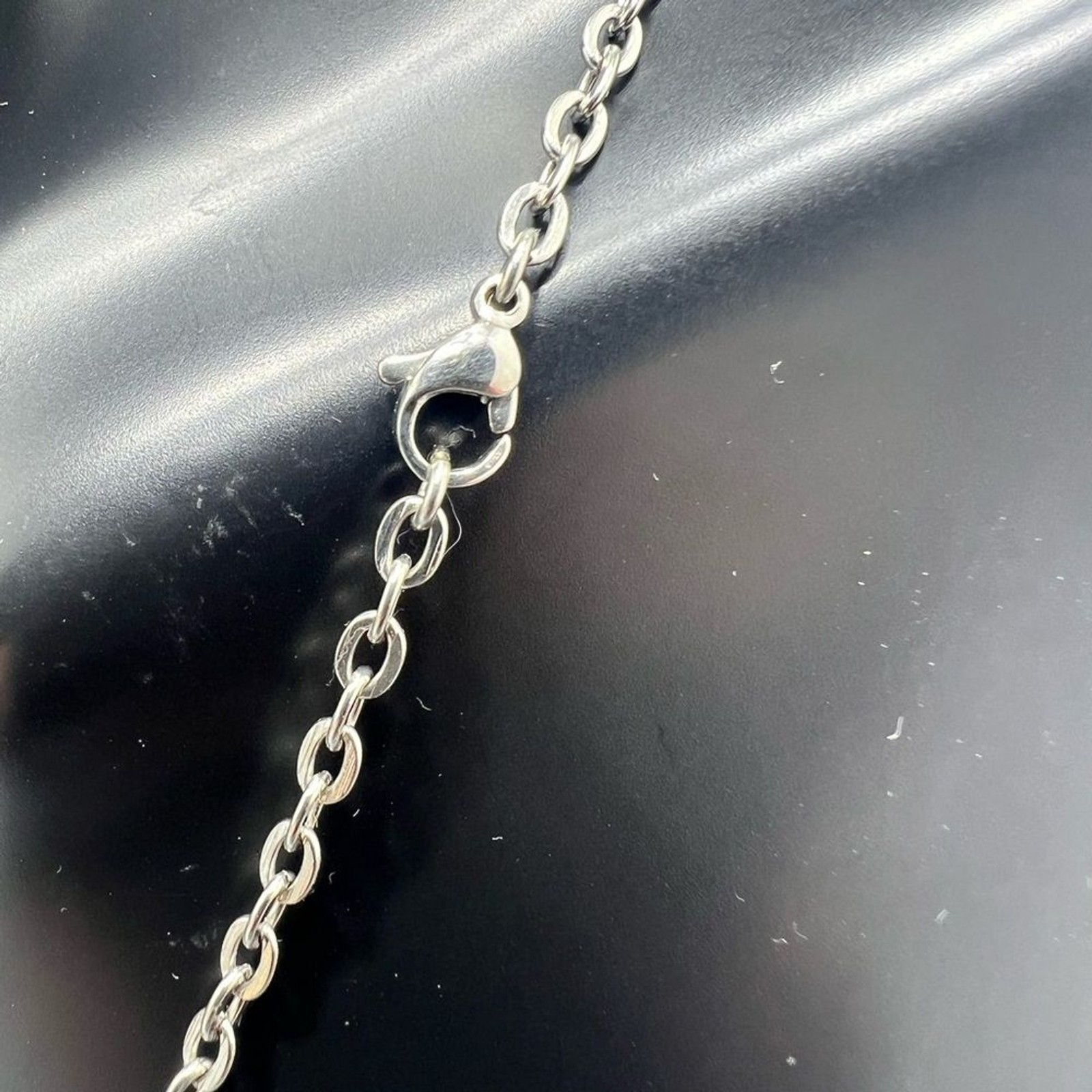 Triton Stainless Steel Woven Design Crucifix Necklace Unisex