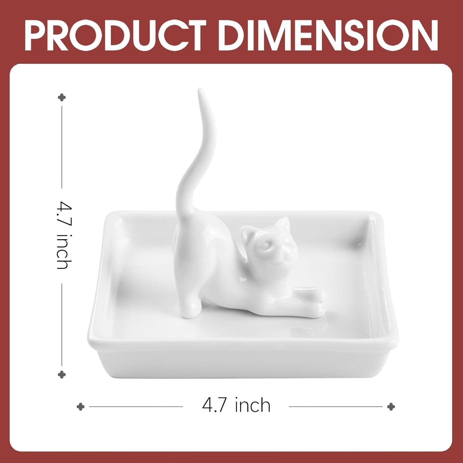 Elegant Polished Cat Jewelry Tray – Ideal for Mother’s Day & Birthdays