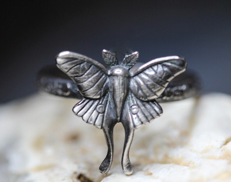 Handcrafted Butterfly Silver Ring – Boho Nature-Inspired Statement Jewelry Ring