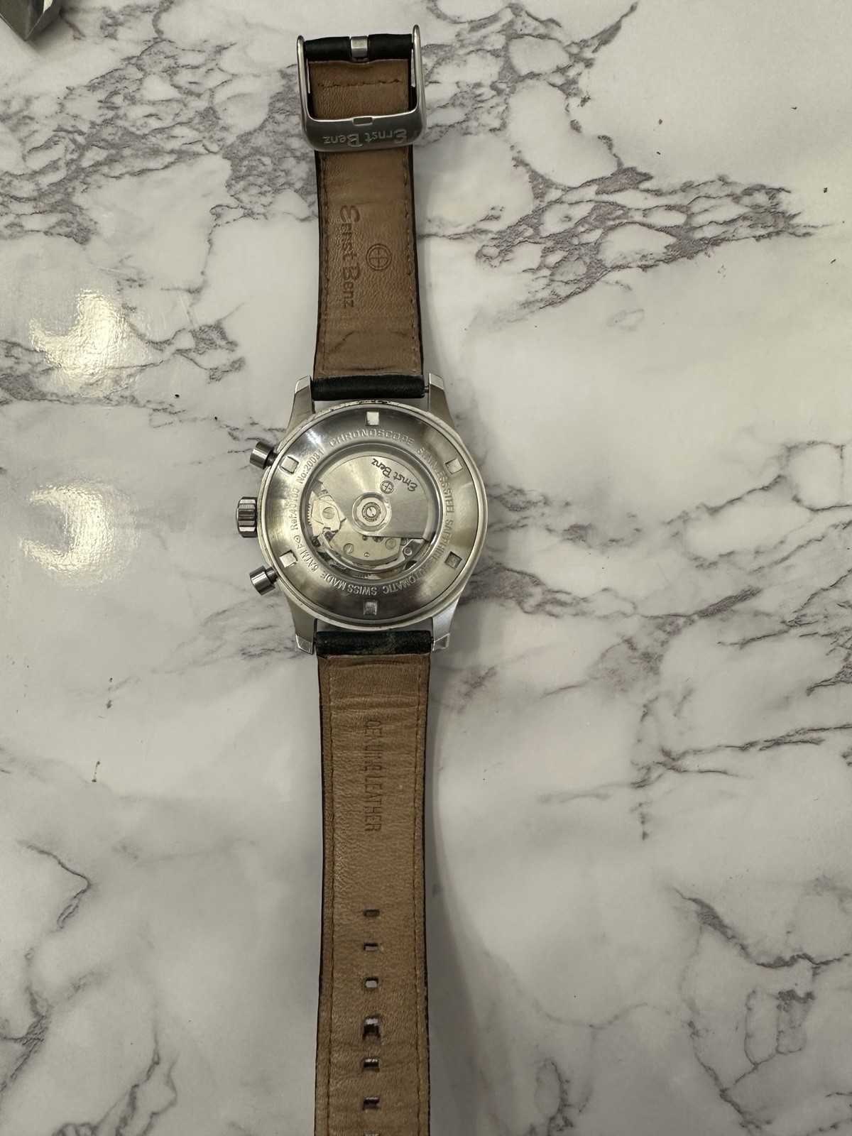 Ernst Benz 44 mm Chronoscope Black Dial GH40116