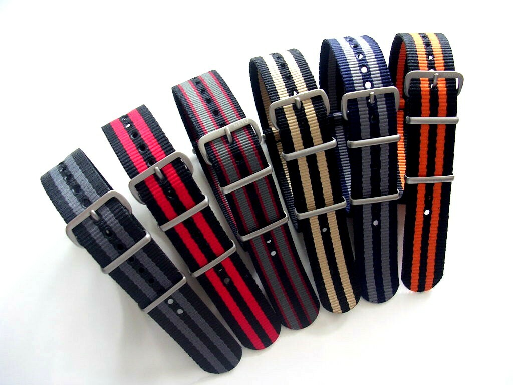 19mm NATO G10 ® Premium nylon watch band strap RAF Bond IW SUISSE 18 20 22 24mm