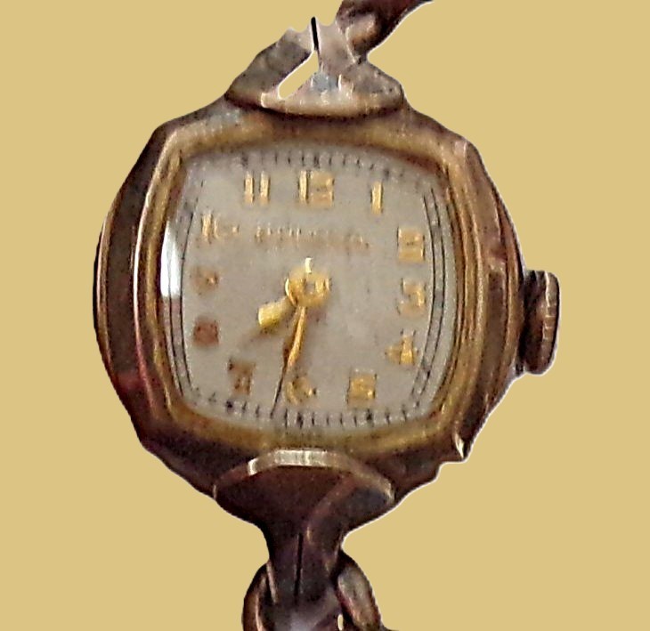 Watch, Bulova, Mechanical, 17 Jewels, 10KRGP, 5002800, Not Running