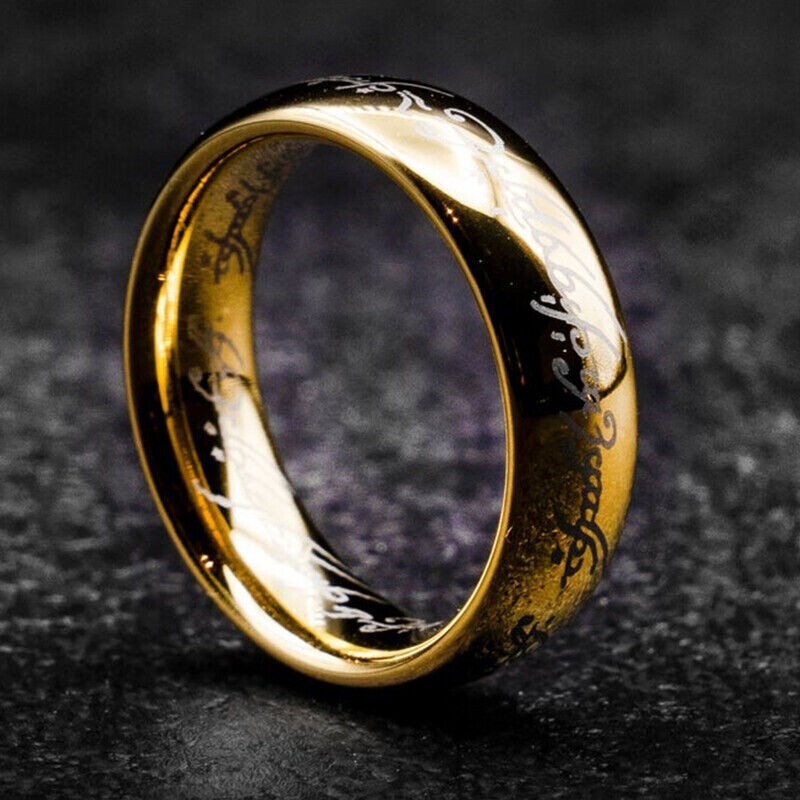 Fashion Lord of the Rings One Ring LOTR Stainless Steel Men’s Ring Size 6-13