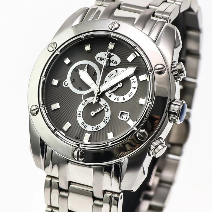 Optima – Swiss Chronograph – OSC293-SS-2 Swiss Quartz 45 mm OSC293 50 m (5 ATM