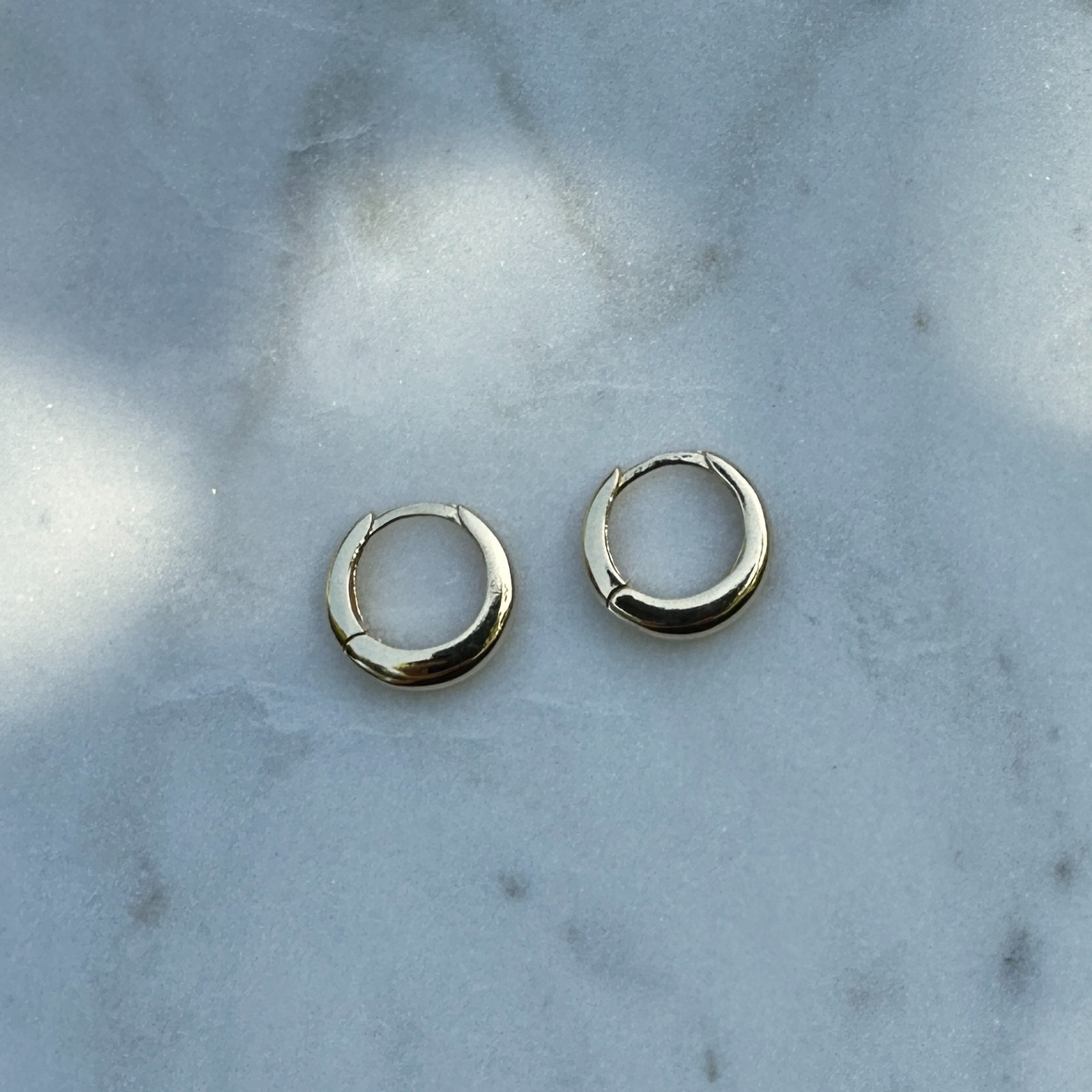 18K Gold Filled Classic Clicker Hoop Earrings