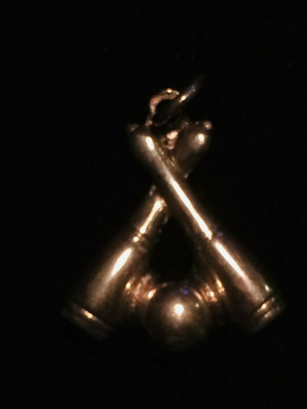 Silver Pendant Cone Pin Bowling 925 Hallmarked 4g 2.5cm Sports