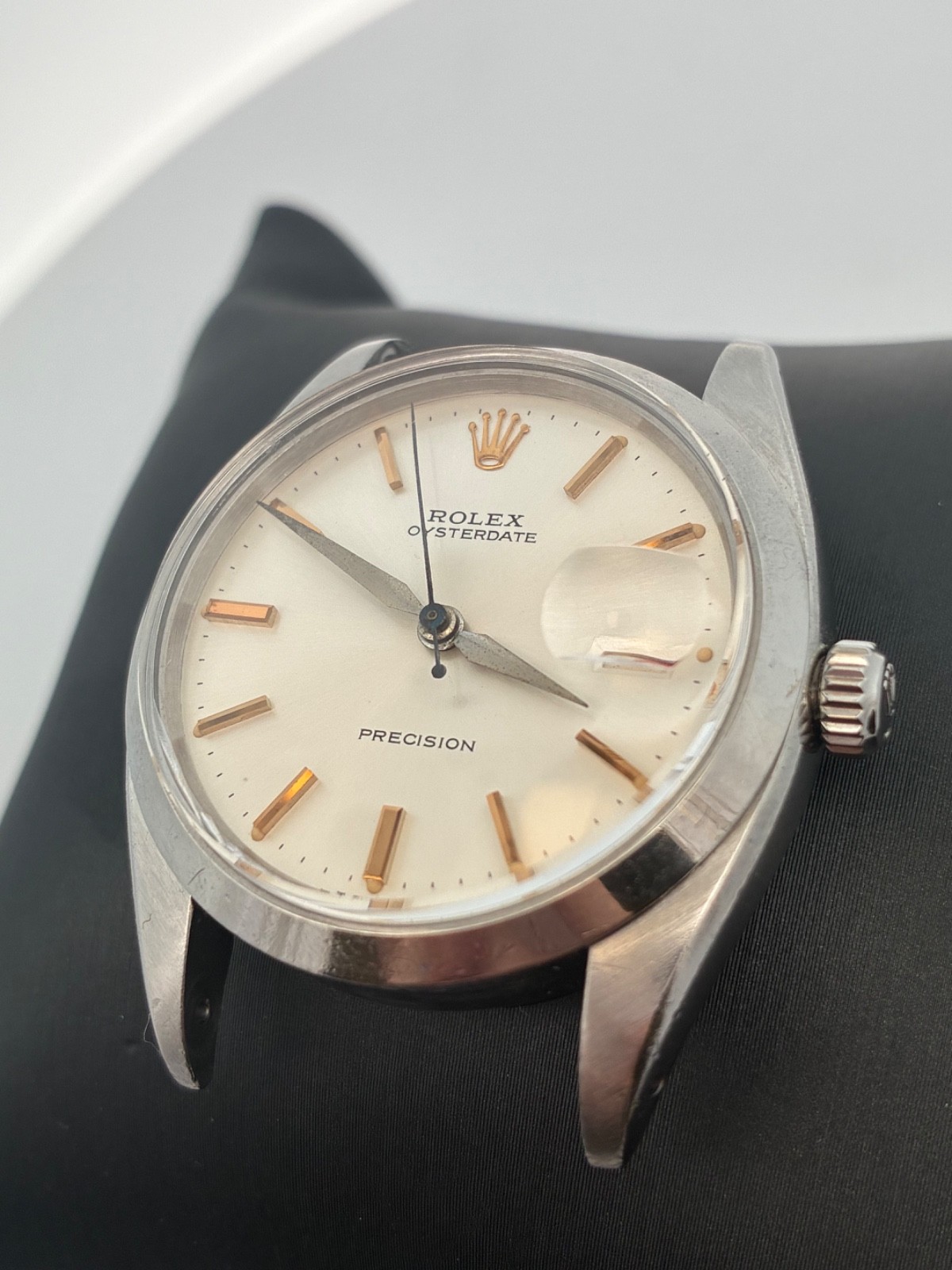 Vintage Rolex Oyster Date Precision 6694 Stainless Steel Date Watch Head