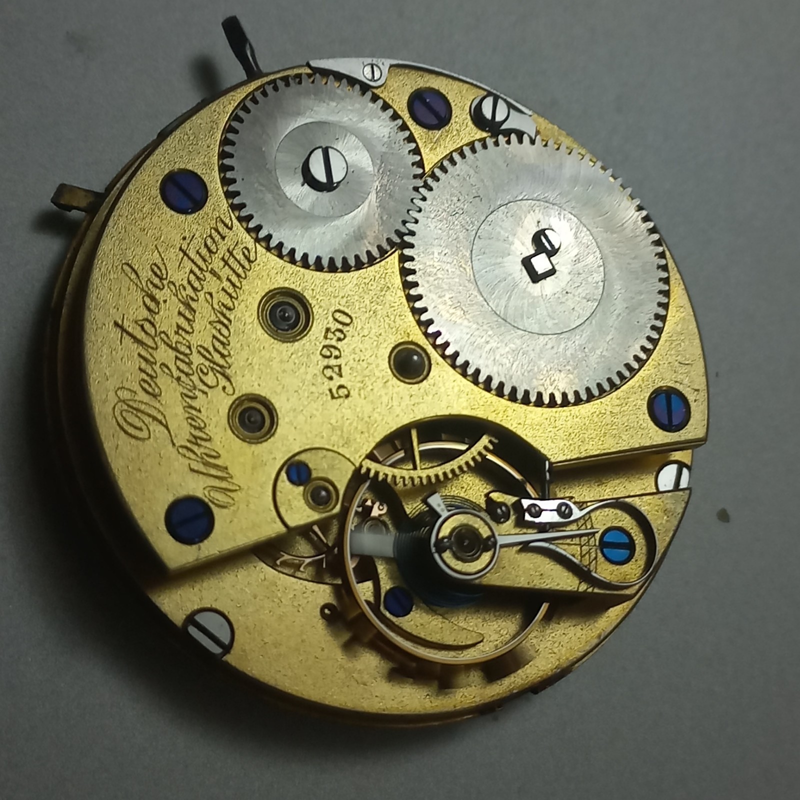 RARE VINTAGE A LANGE SÖHNE GLASHÜTTE POCKET WATCH MOVEMENT