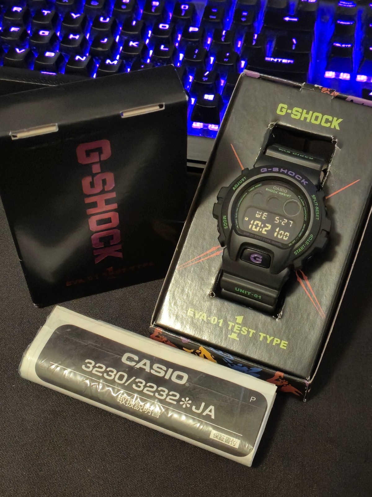Casio G-Shock DW-6900 x RADIO EVA Unit 01 Neon Genesis Evangelion