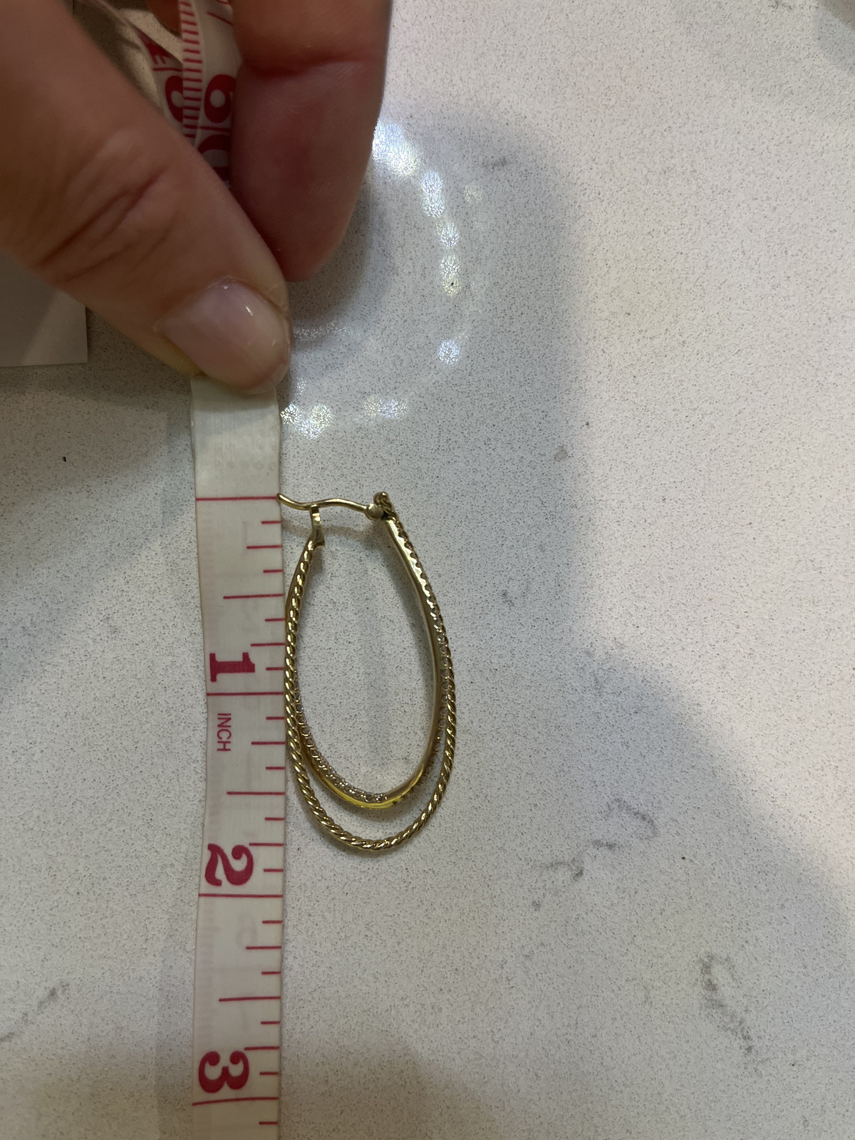 Gabriel & co twisted diamond hoop oval earrings