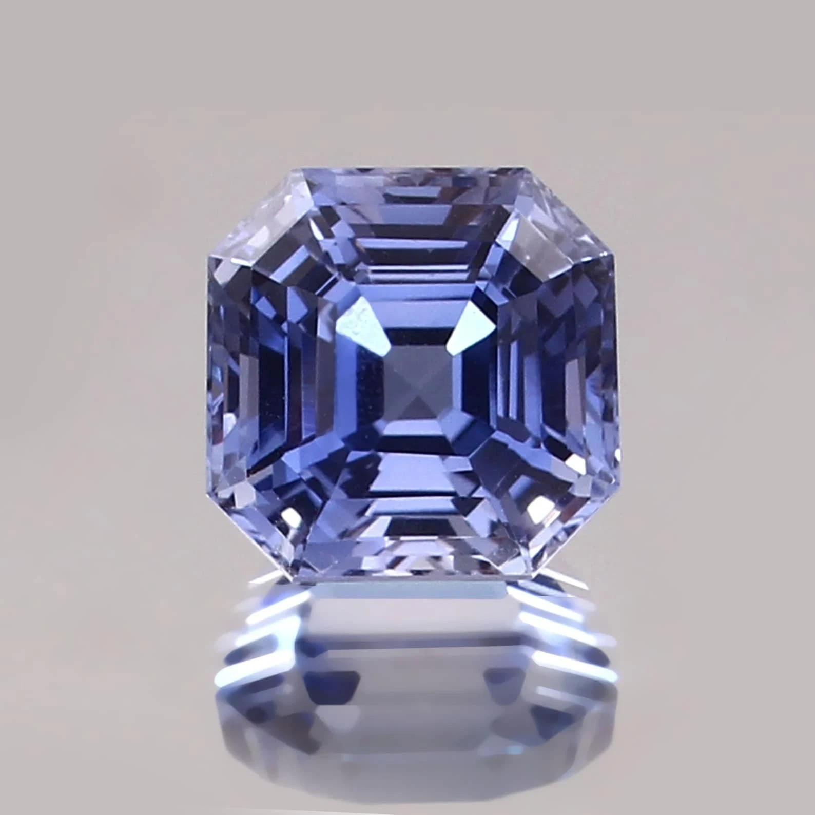10.20 Ct Flawless Natural AA+ Blue Sapphire Asscher Cut Certified Loose Gemstone