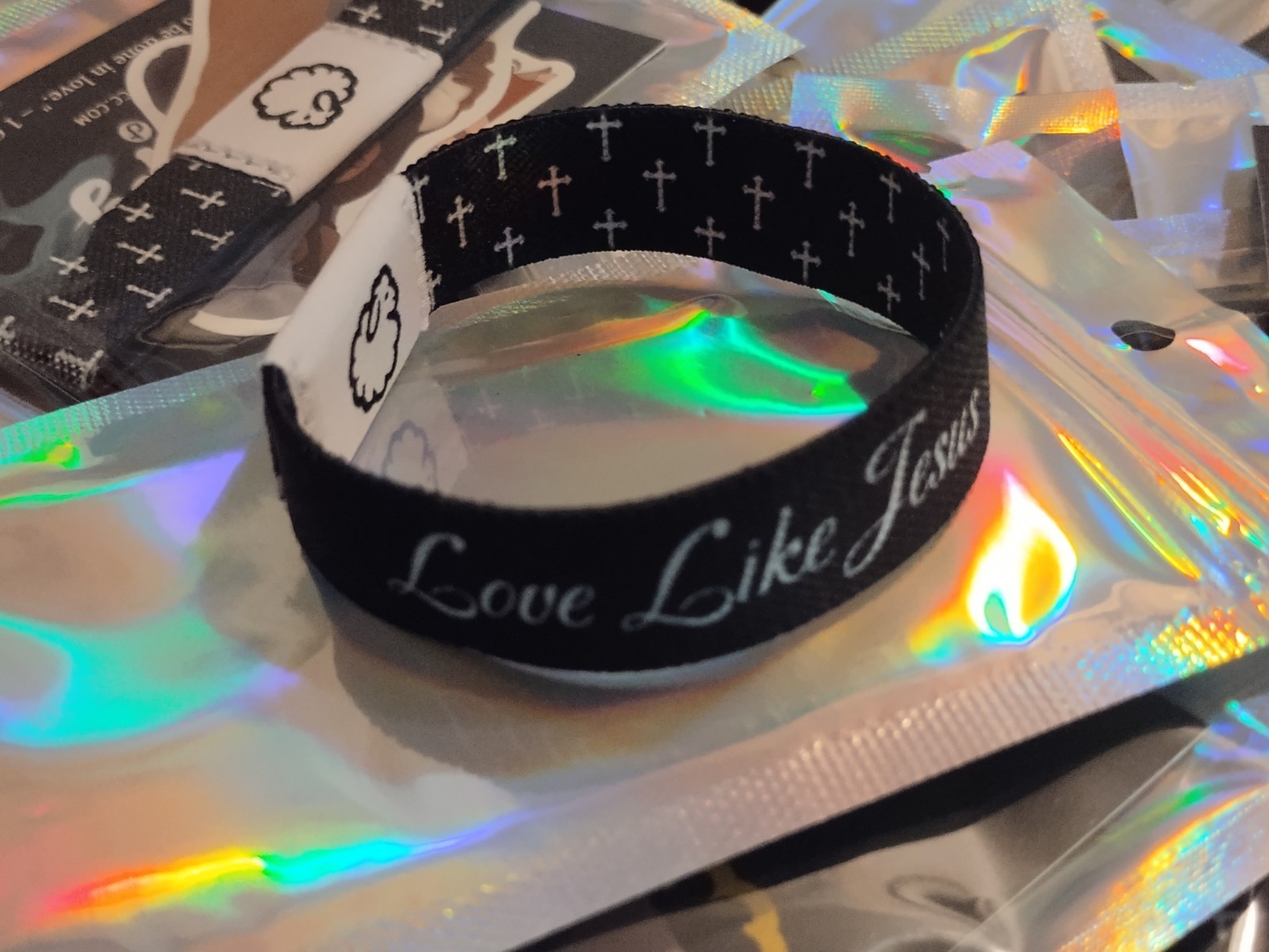 60 Pcs bulk NFC Daily Bible Verse LOVE LIKE JESUS Bracelets Wristbands unisex