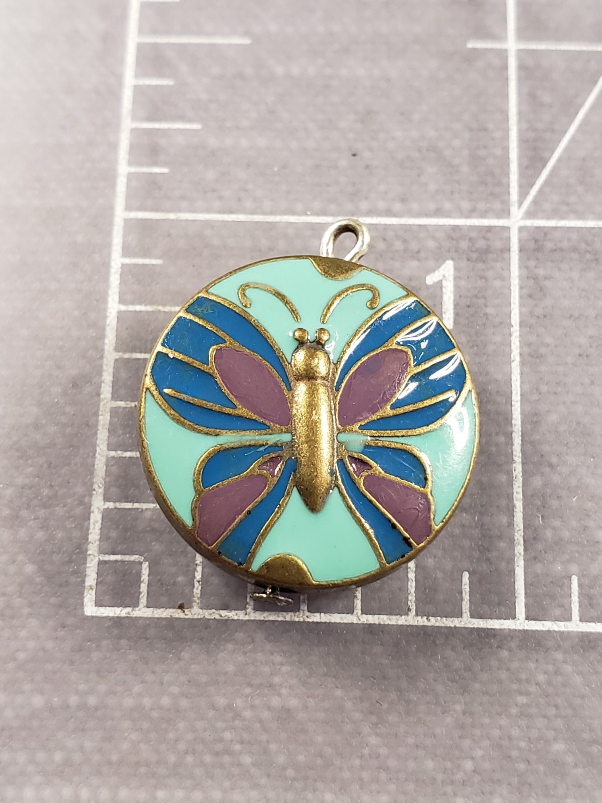 Vintage Small Butterfly Pendant Gift Colorful B43