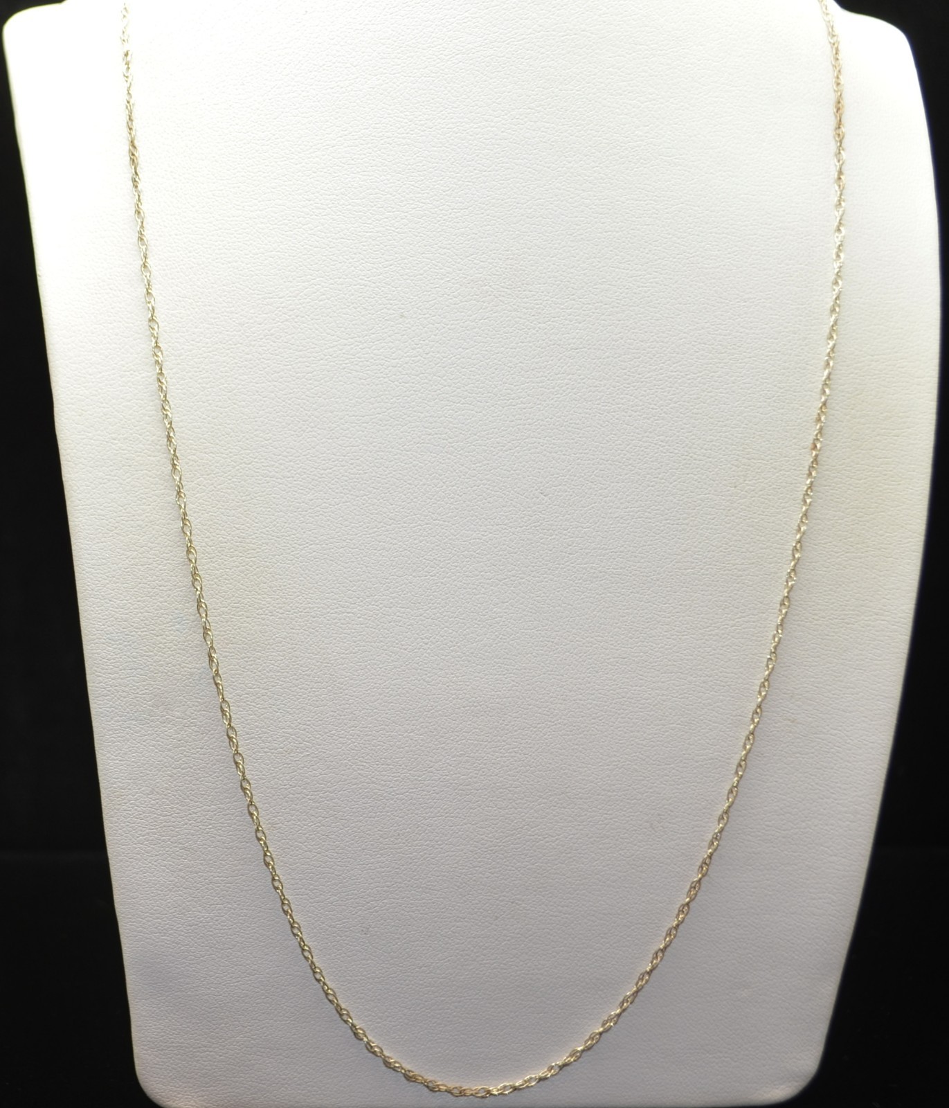 Sterling Silver Dainty Wheat Chain Necklace 25.0″ #FMG128