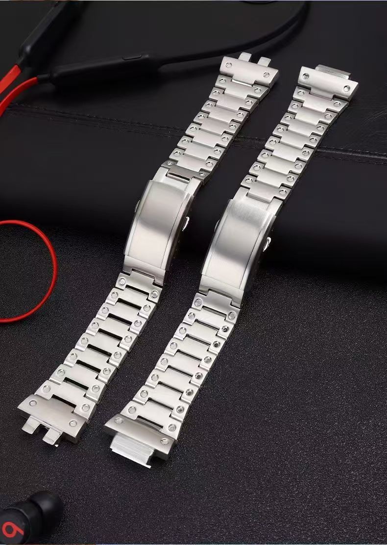 Compatible with G-Shock Casio GM-5600 GM-2100 stainless steel strap
