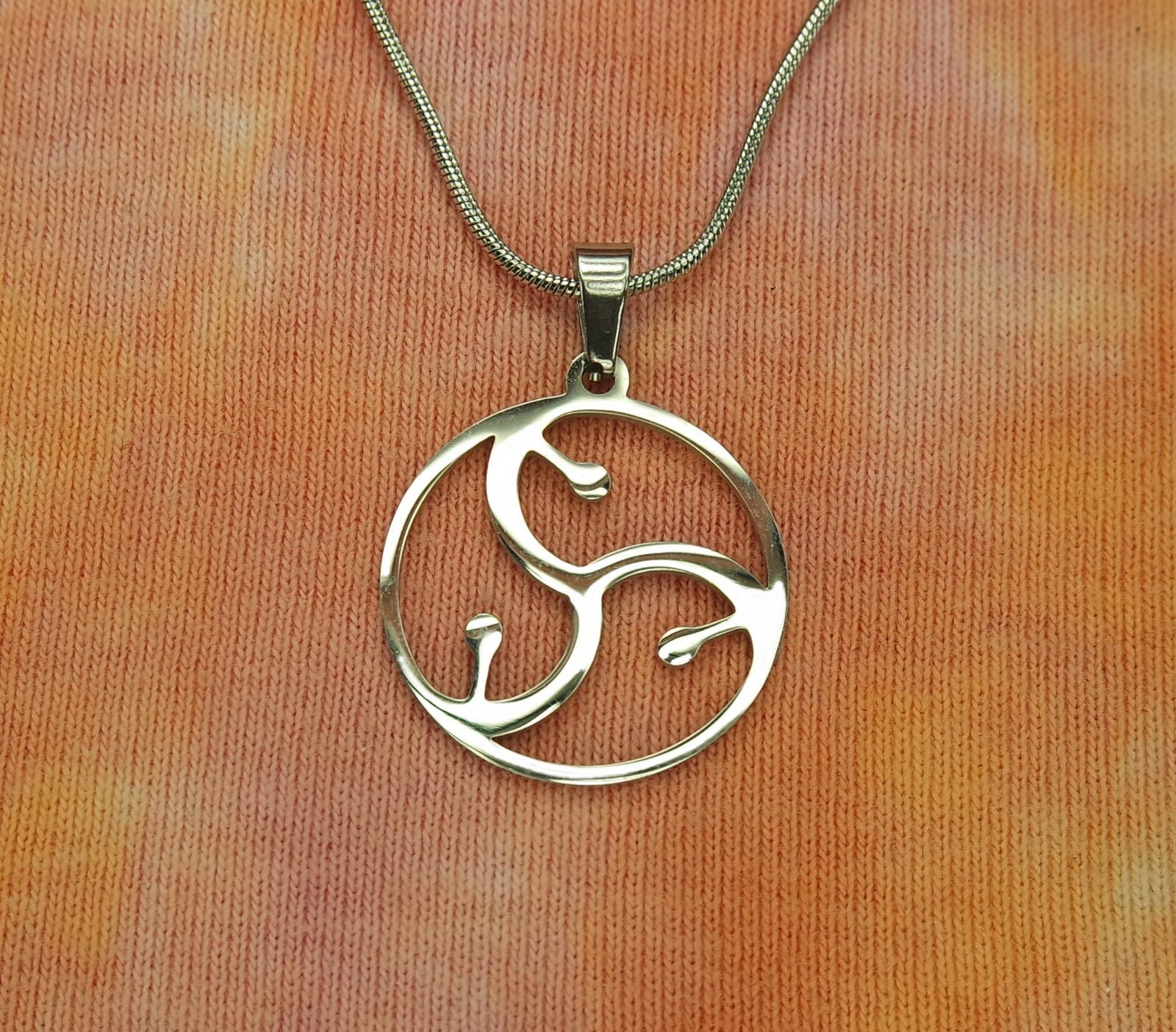 BDSM Symbol Pendant or Necklace, Stainless Steel Sign Charm Gifted Men Women