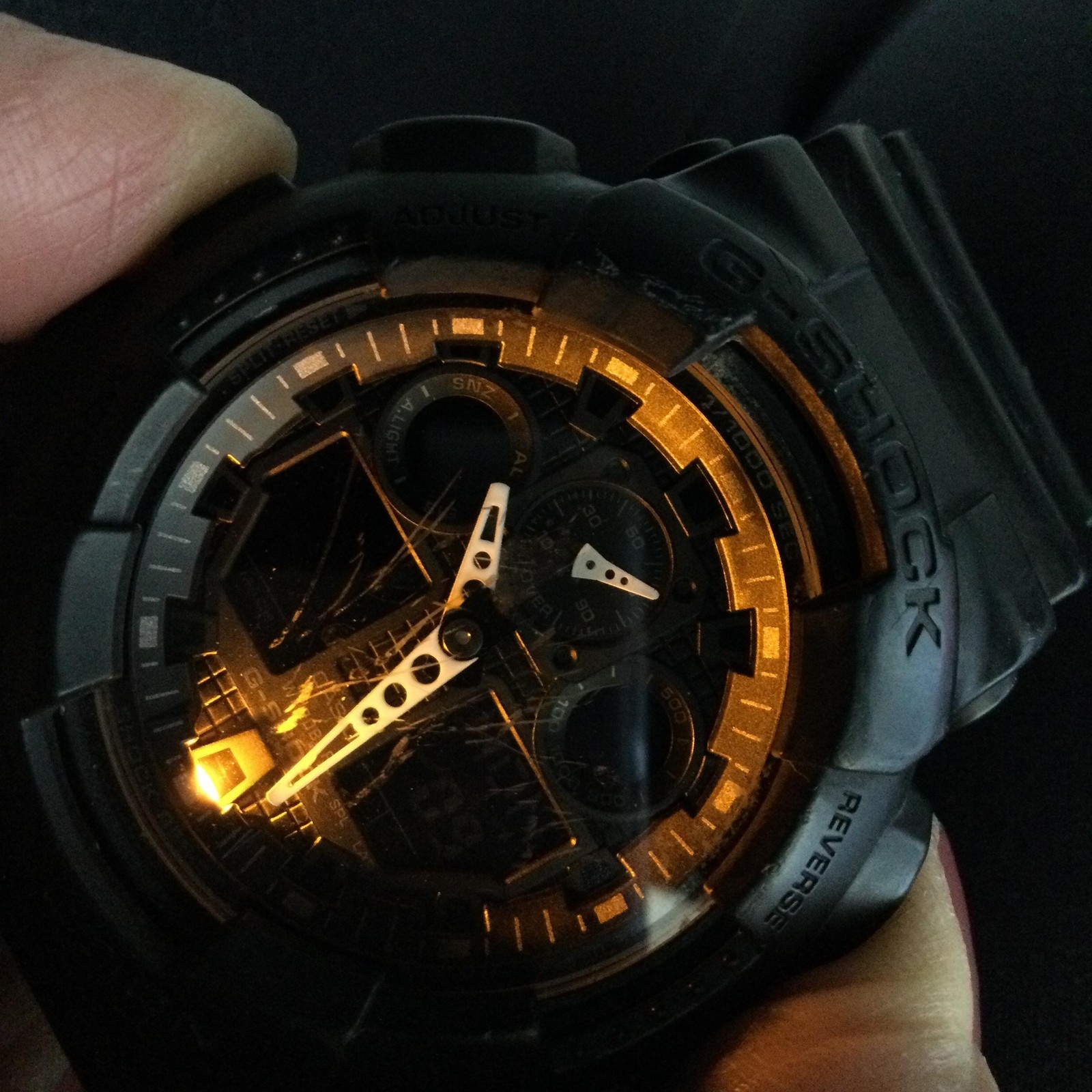 Casio G-Shock 5081 GA-100 Mens Watch 51mm Black Ana-Digi 200M Blackout