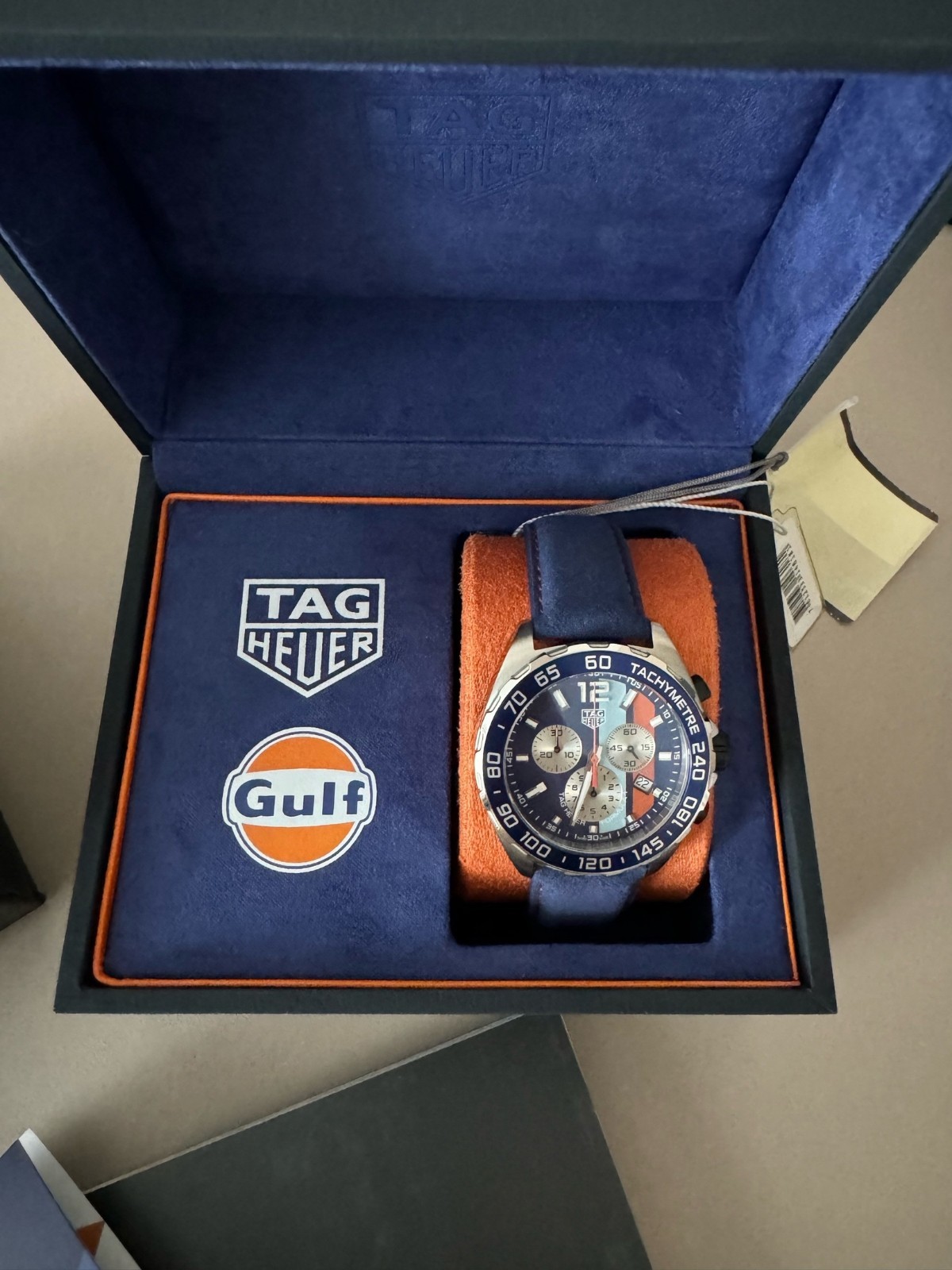 TAG Heuer Formula 1 Blue Dial Men’s Watch Gulf Special Edition – CAZ101N.FC8243