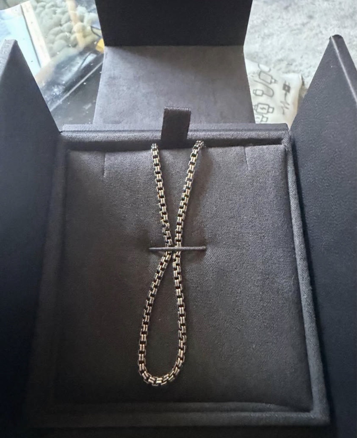 David Yurman Double Box Chain Necklace 925 Sterling Silver 2.6mm 20in