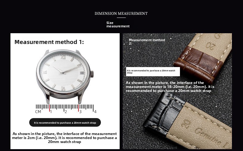 Quality Genuine Leather Watch Band Strap Alligator Grain 12-24mm Without Buckle