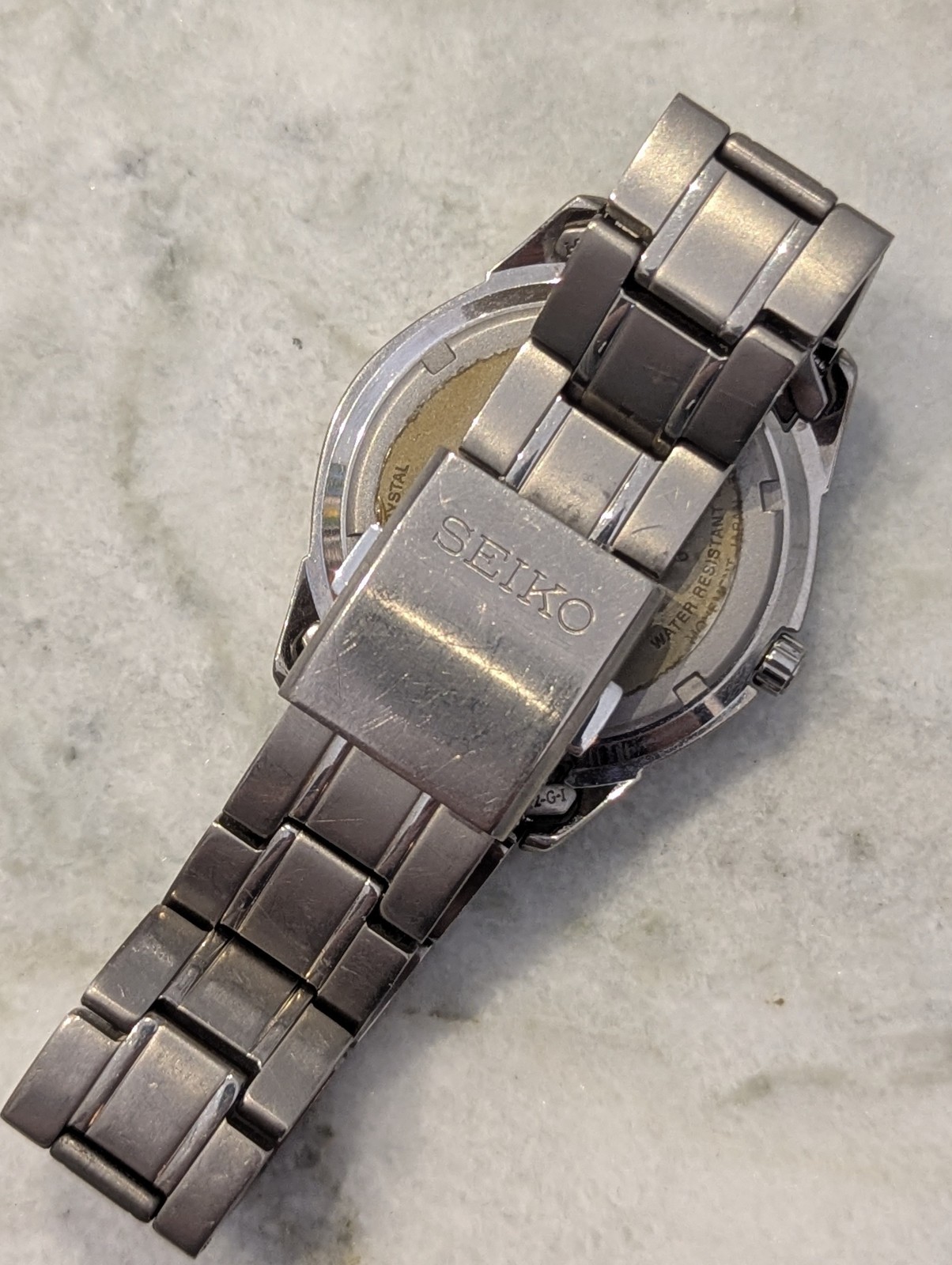 Seiko SGG727P1 Titanium Sapphire 7N43-0AS0 Day Date Quartz Watch 2006