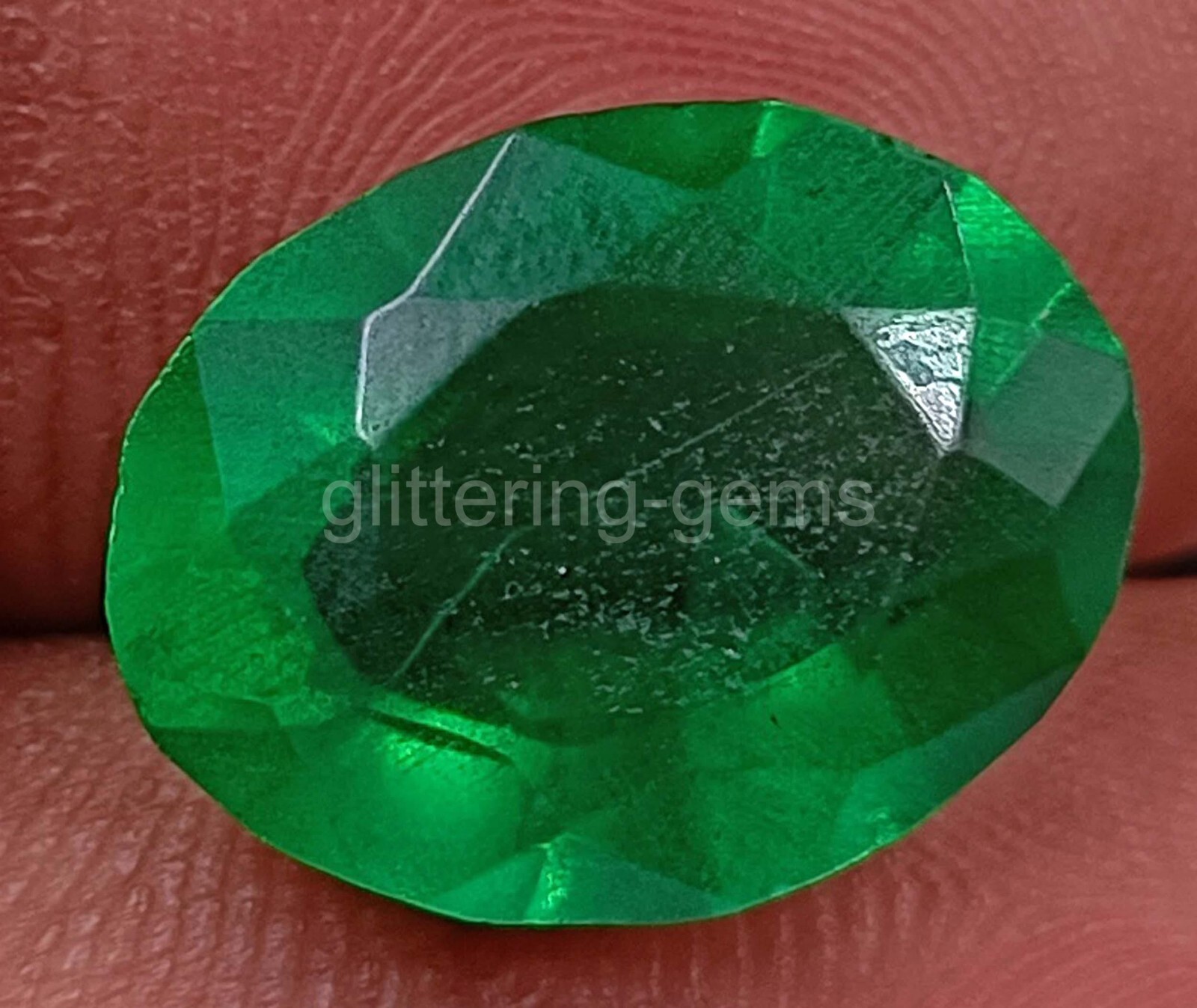 7.00 CT Pakistani Green Emerald IGL Certified Oval Cut Loose Gemstone 5JJV