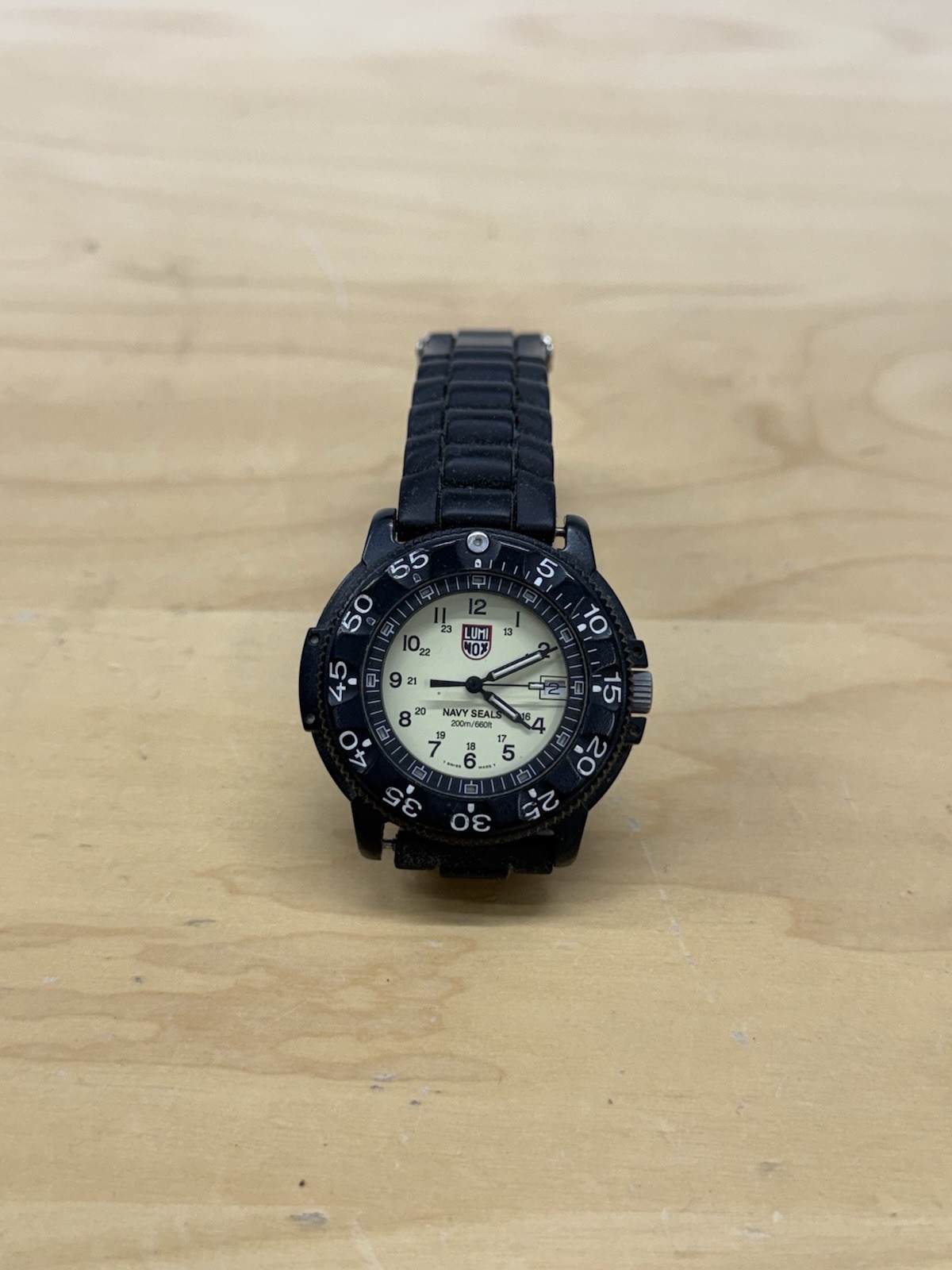 Luminox Navy Seal Men’s Black Dial Traser Watch 3H MBM [066WEI] Untested