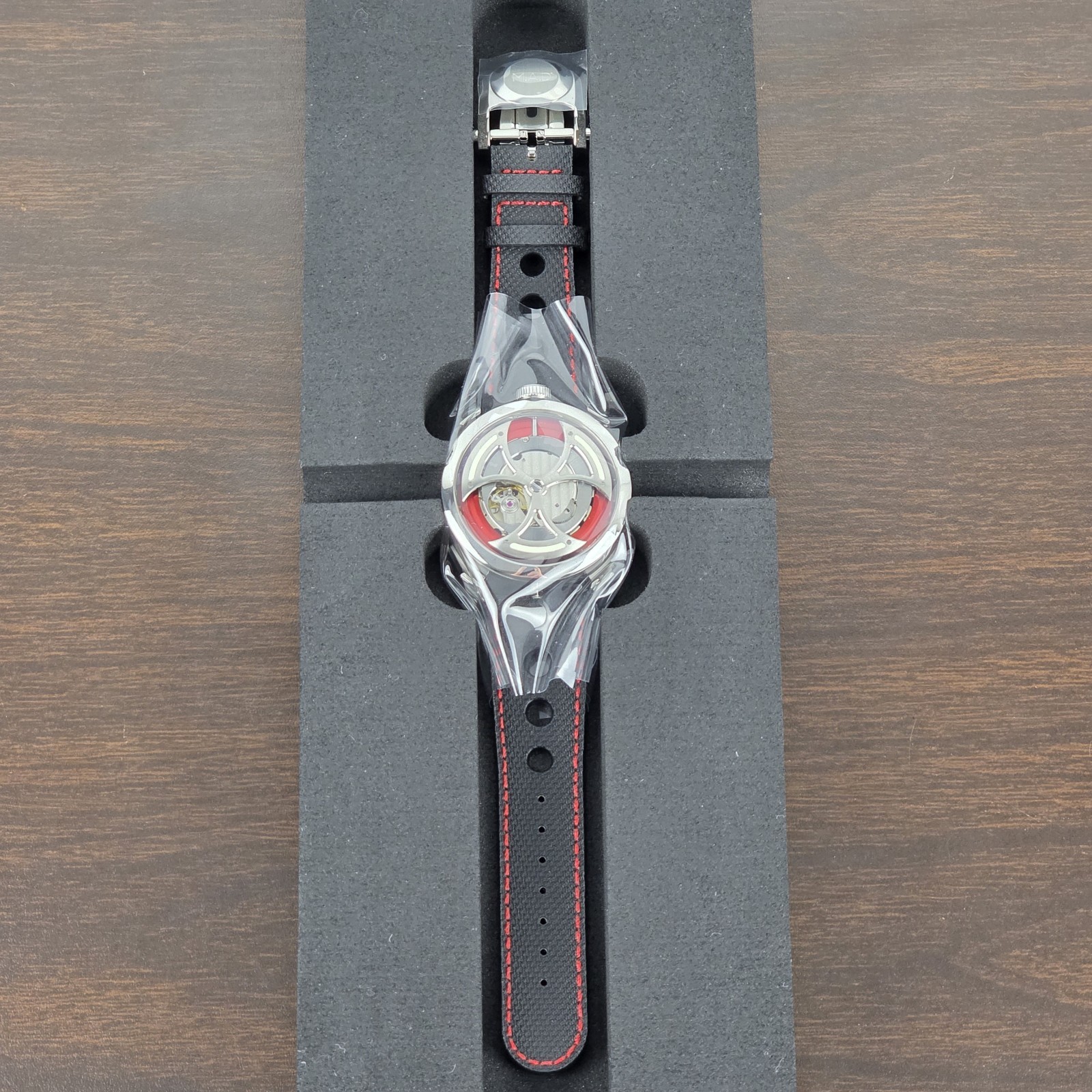 M.A.D. 1 RED Limited Edition MB&F MAD Gallery Watch – Medium Strap – NEW