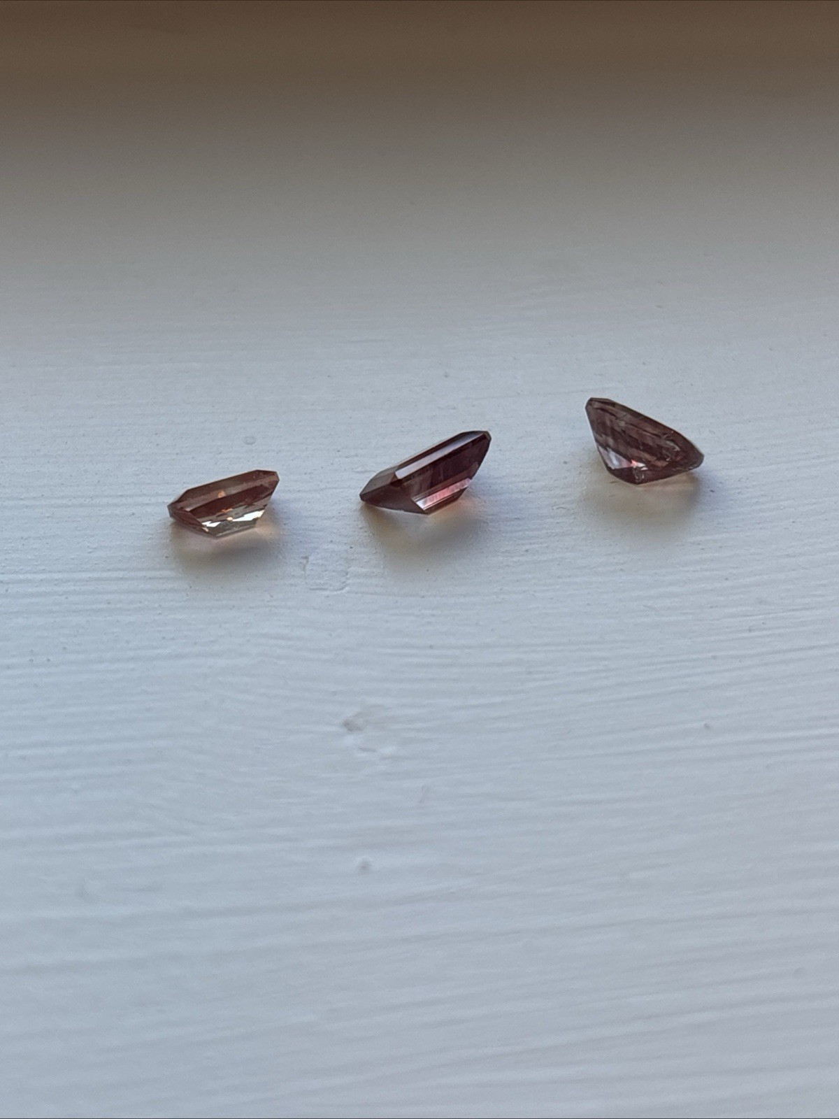 Natural Bolivian Bi-Color Ametrine – 3 Stone Parcel Mixed Cuts Loose Gemstone