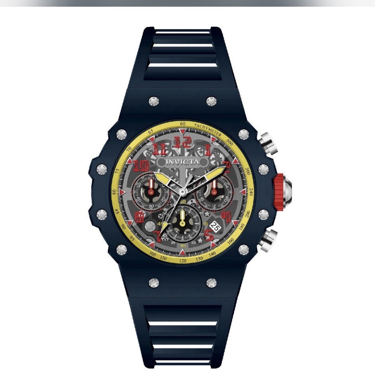 Invicta Racing Vaulthan Men Dark Blue 44mm Quartz Watch NIB