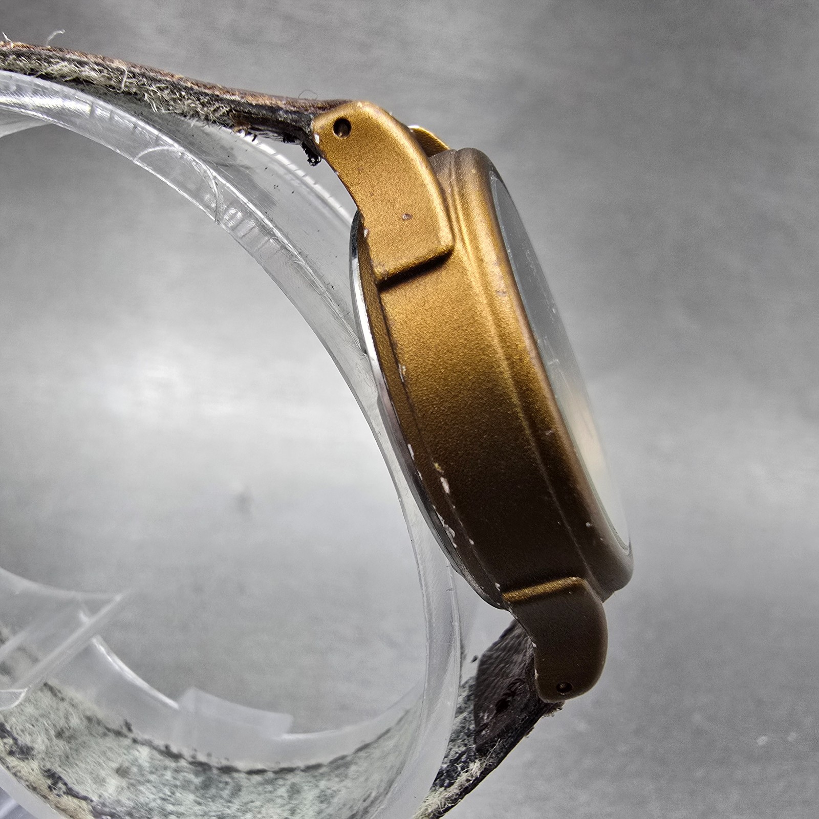 Seiko Alba Moon Phase Watch Women 27mm Champagne Dial Gold Tone Date New Batt GH
