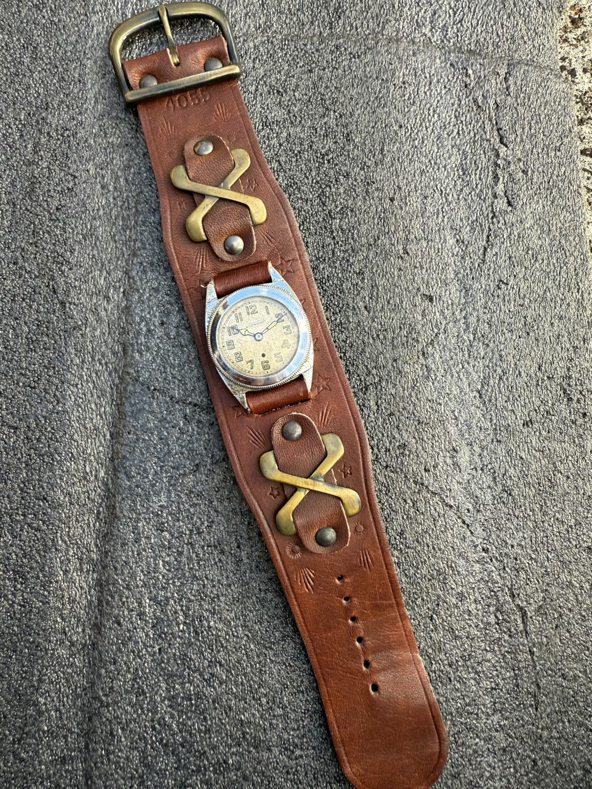 Rare Vintage 1920s Harwood Bumper Automatic 15J 30mm Watch Estate Sale Runs