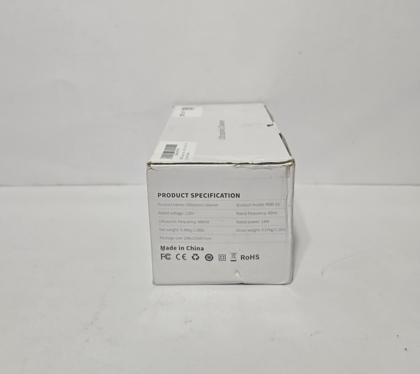BYASKZIV, ULTRASONIC JEWELRY CLEANER 48KHZ , WHITE