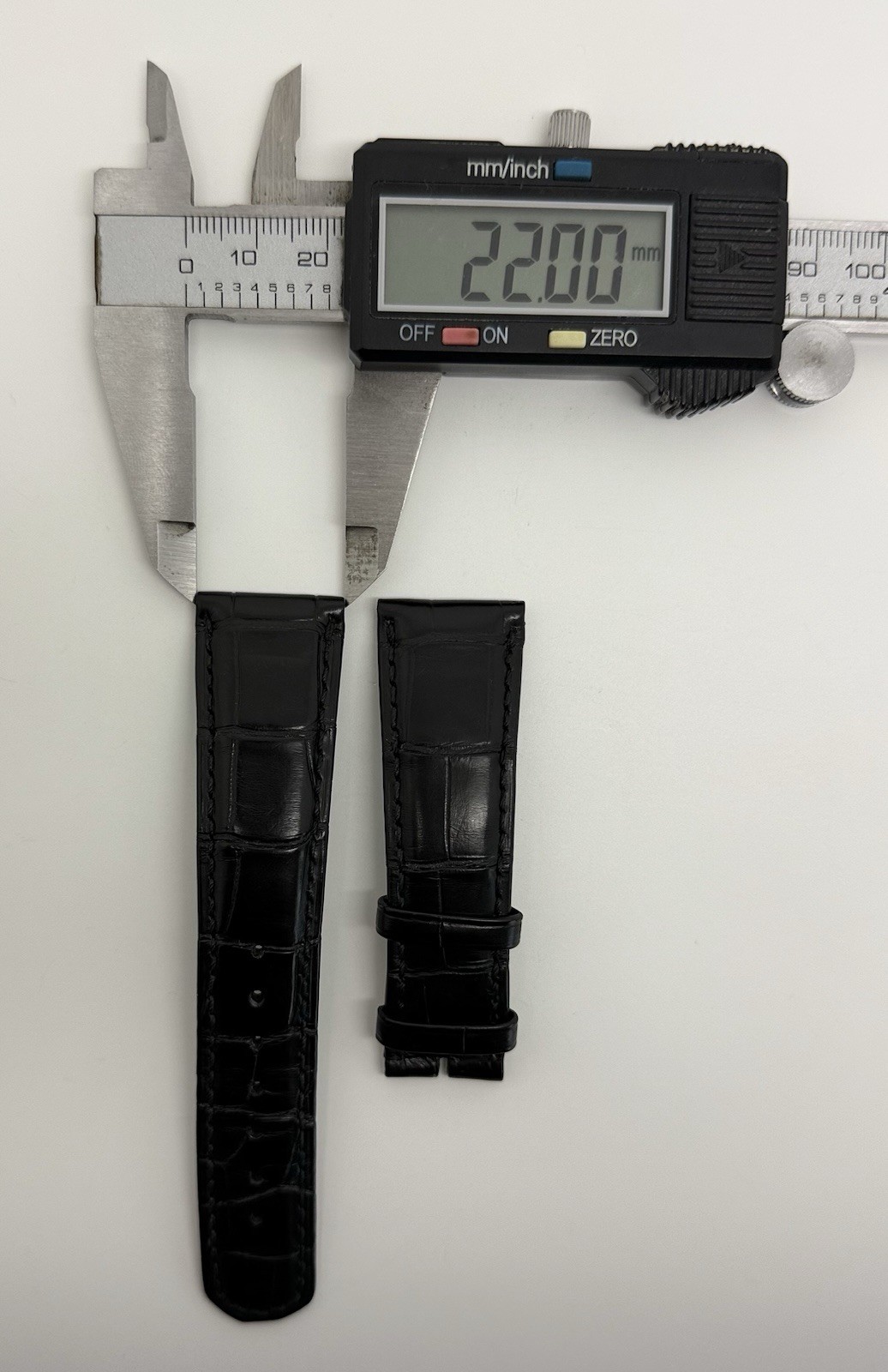 A. Lange & Sohne 22mm x 18mm Black Alligator Watch Strap Band Authentic OEM