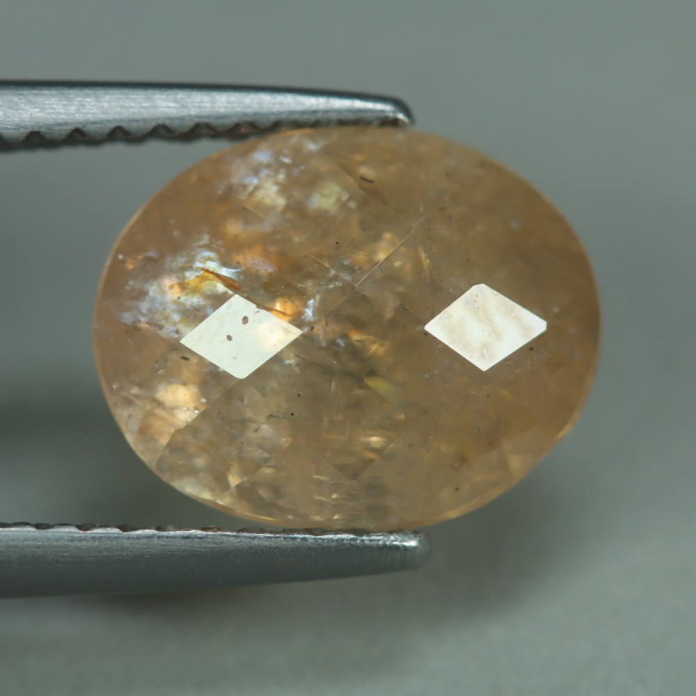 3.38 Cts_Loose Gemstone_100 % Natural Unheated Peach Morganite_Brazil