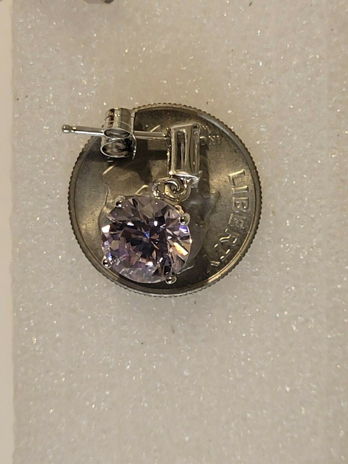 Pale Lavander Amethyst Dangle Earrings