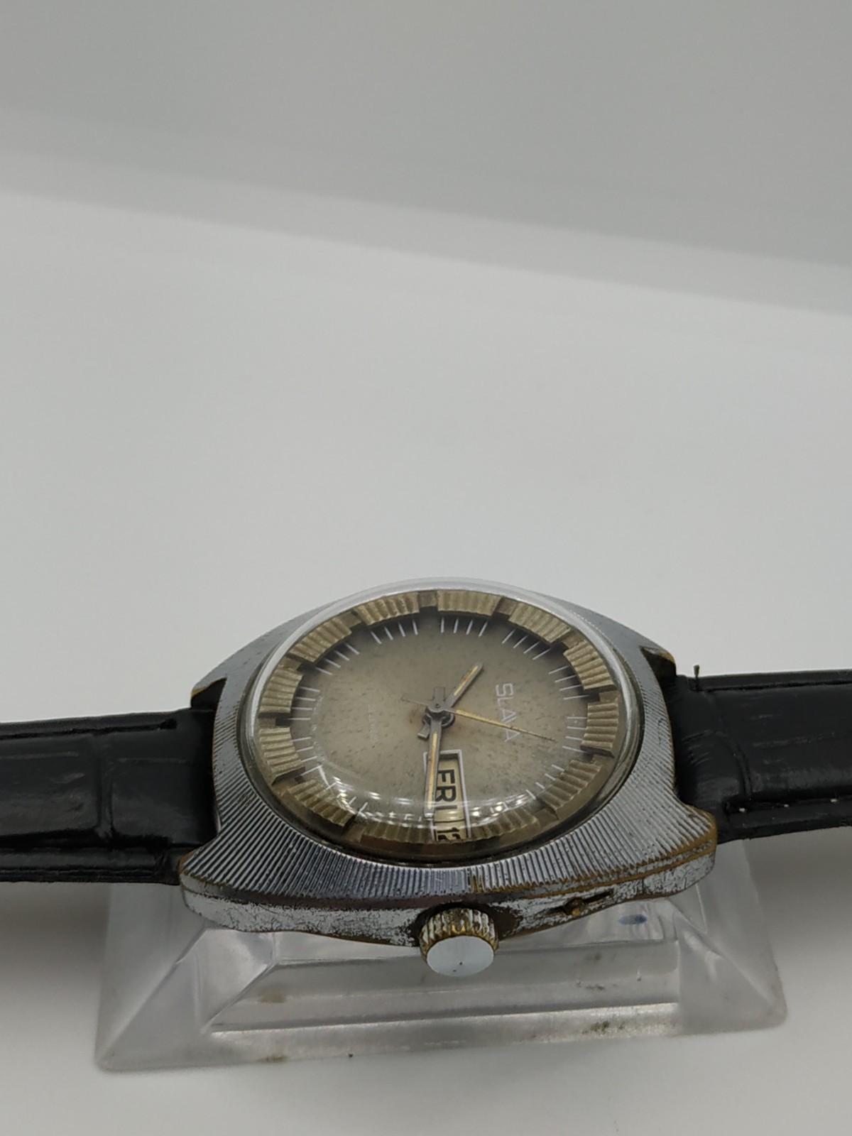 Men’s Dress Vintage Watch SLAVA Retro USSR Mechanical SERVICED Soviet Union ☭
