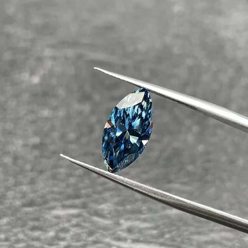 2-10CT Original Royal Blue Moissanite Stone Loose Moissanite Cushion Gemstones