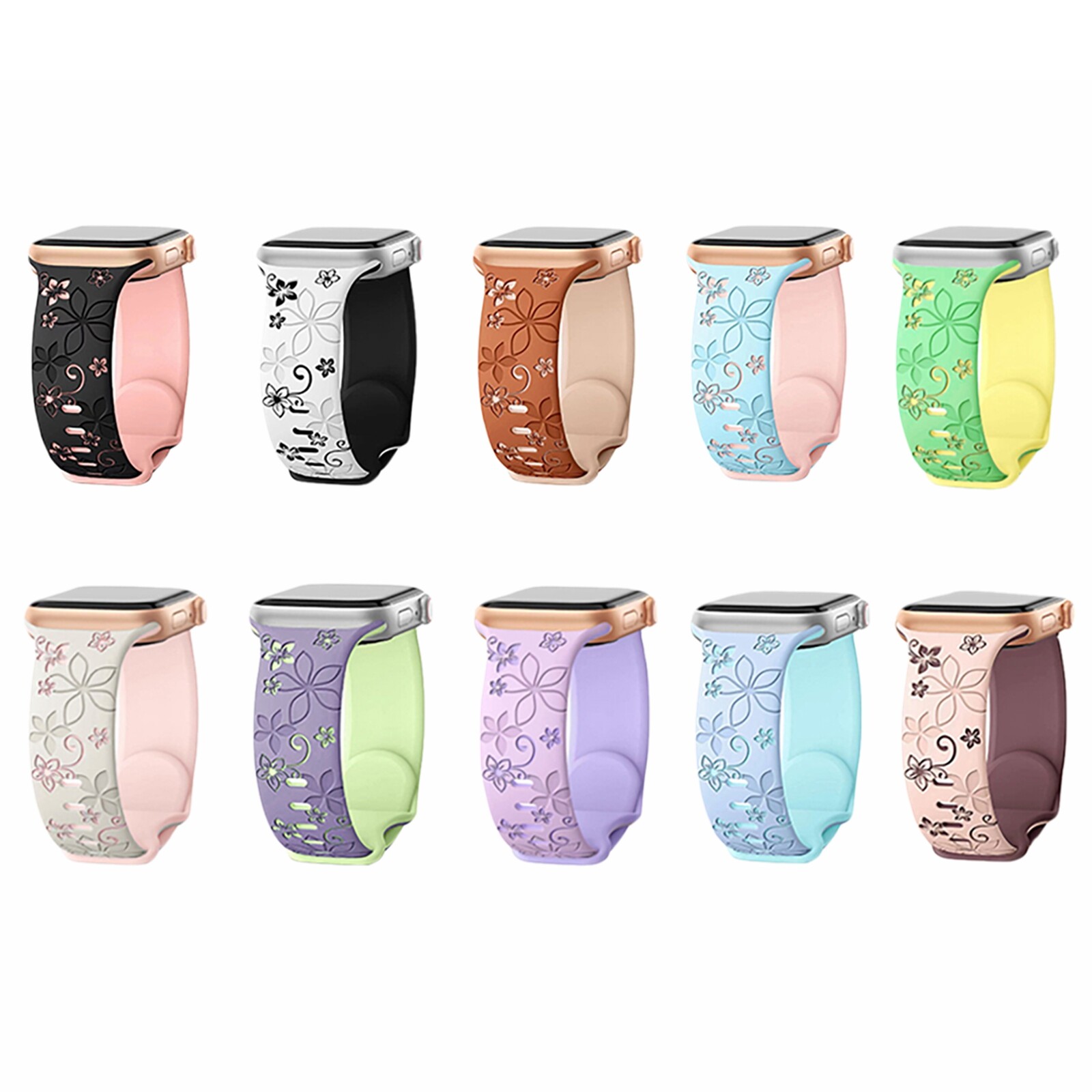 Silicone Band Strap for Apple Watch 9 8 7 6 5 4 SE iWatch 38/40/41/42/44/45/49mm