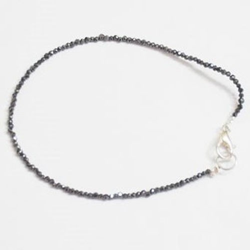 2 mm 6.50 Inches Black Diamond Bracelet Real Carbonado Quality AAA Certified !