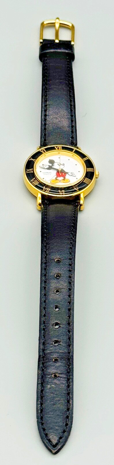 Disney Seiko Sii Mickey Mouse Watch Roman Numeral Pointing Hands New Battery